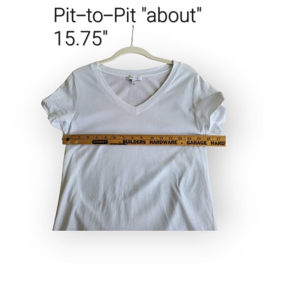 Reiss White Cotton Bailey T-Shirt XS - Picture 7 of 13